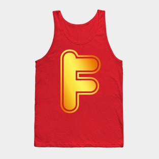 F Golden Alphabet Tank Top